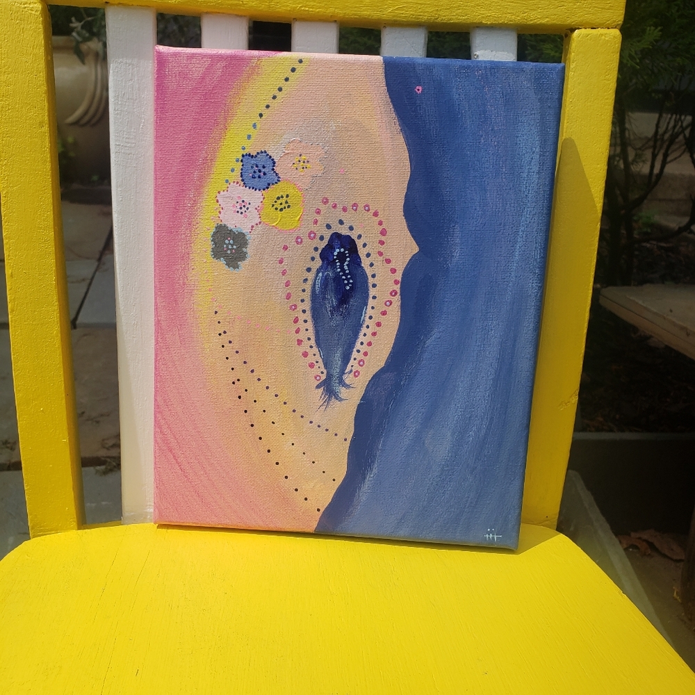 Art Piece "The Flower" Vagina Feminist Acrylic